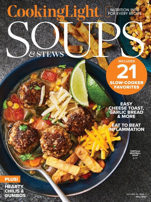 Cover image for Meredith Bookazines - Cooking & Food: Cooking Light Soups & Stews - Fall 2021